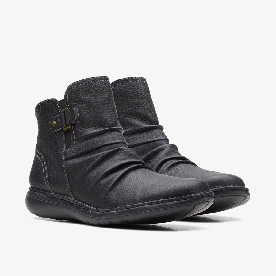 un loop top - zwart leer