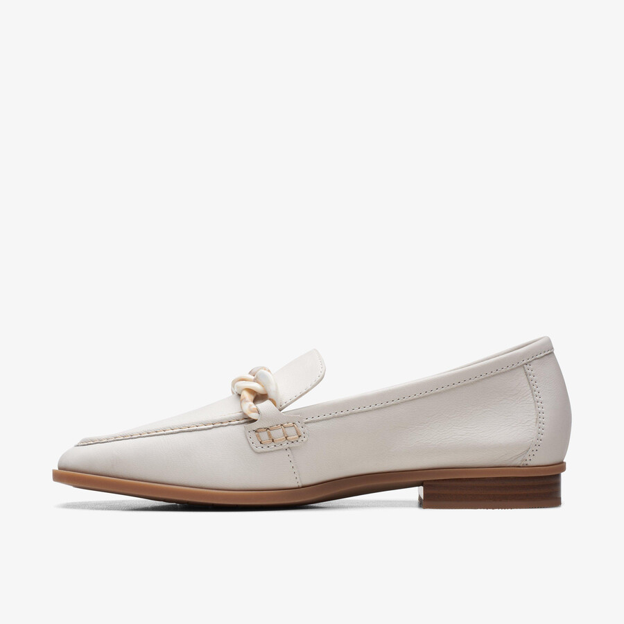 sarafyna iris loafer - wit leer