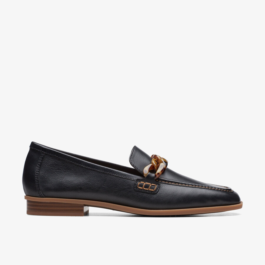 sarafyna iris loafer - zwart leer