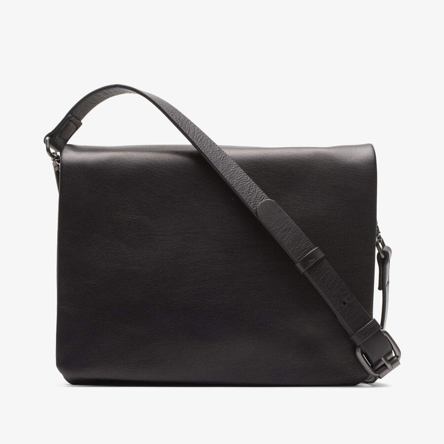 treen medium - zwart leer
