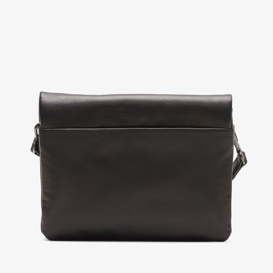 treen medium - zwart leer