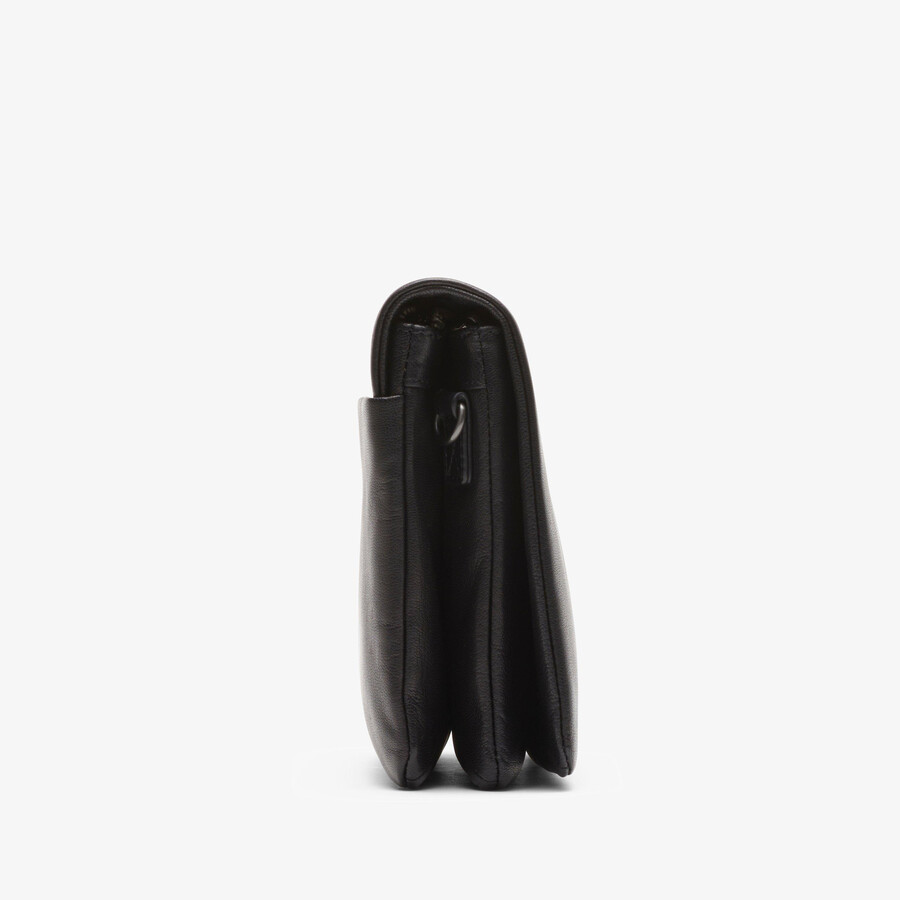 treen medium - zwart leer