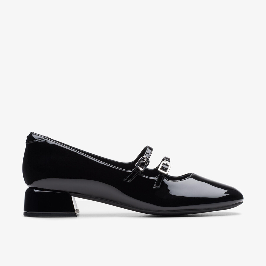 daiss 30 shine - zwart lakleer