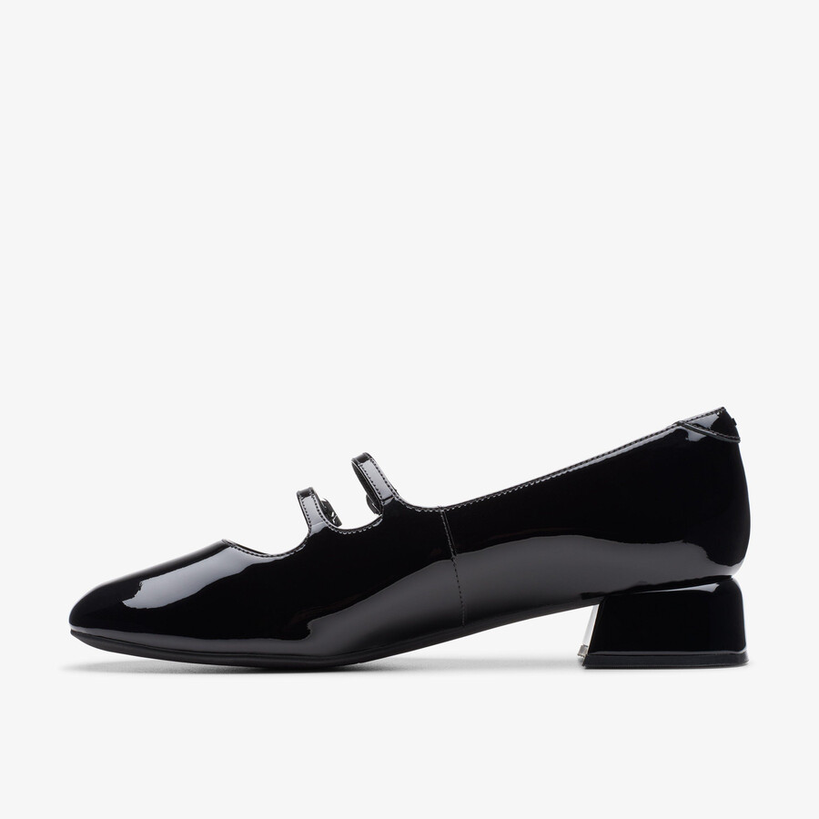 daiss 30 shine - zwart lakleer