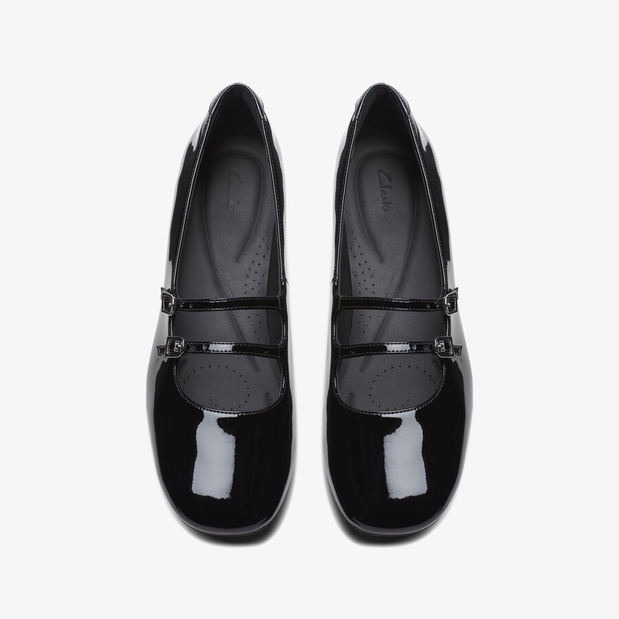 daiss 30 shine - zwart lakleer