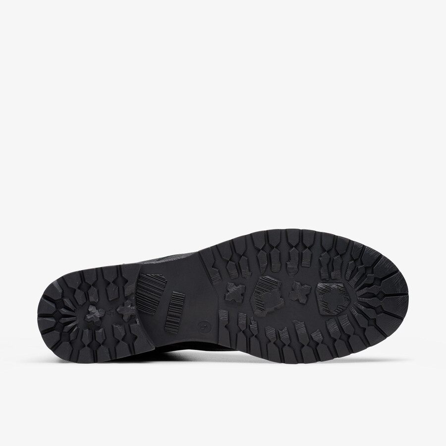 rixley lace - zwart leer