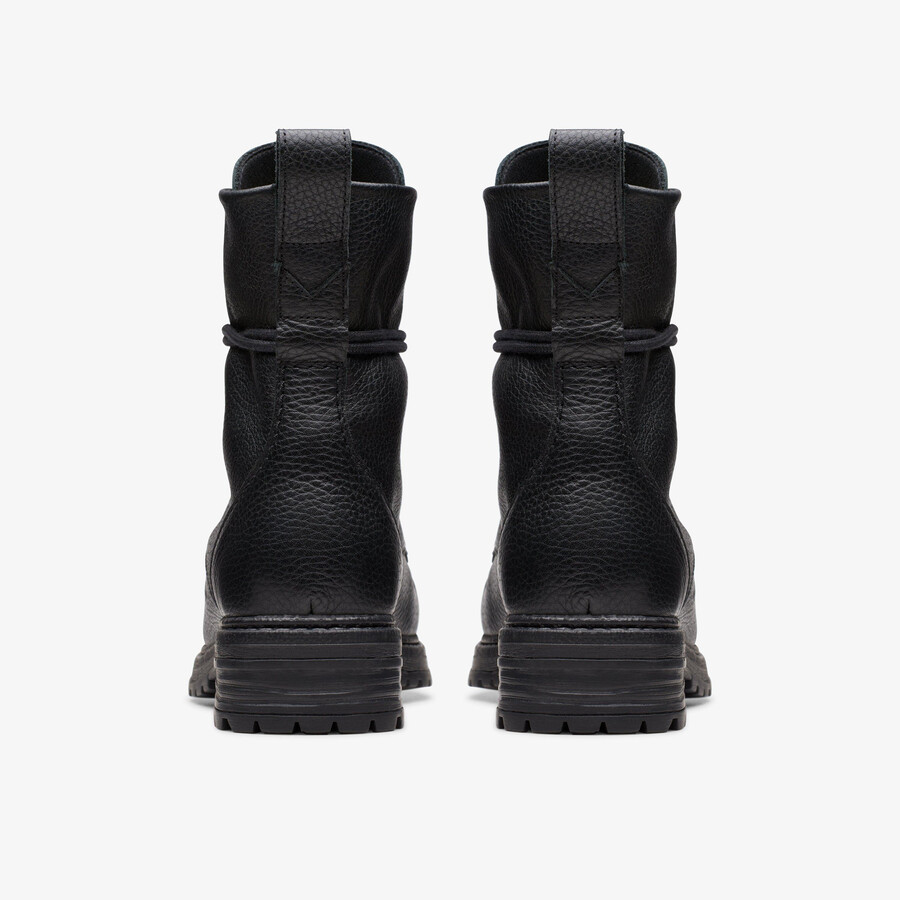 rixley lace - zwart leer
