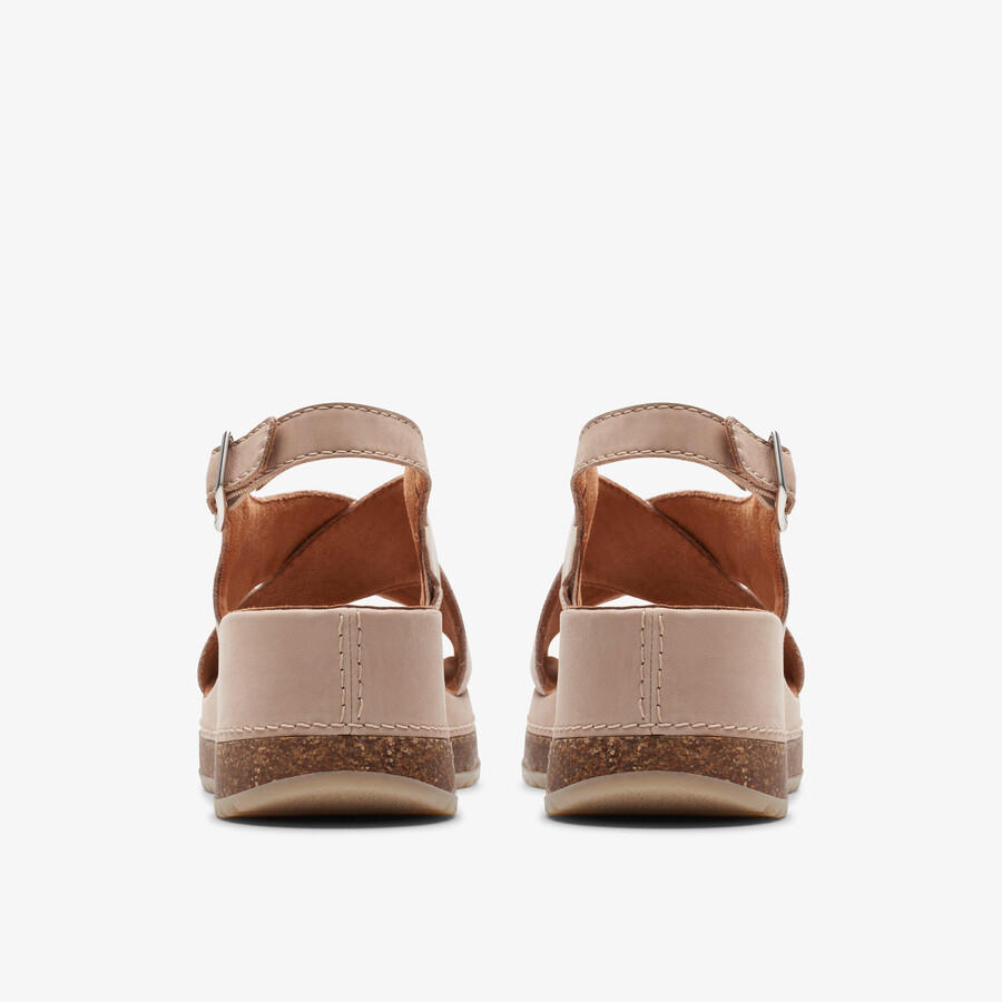 kassanda step - zandkleurige nubuck