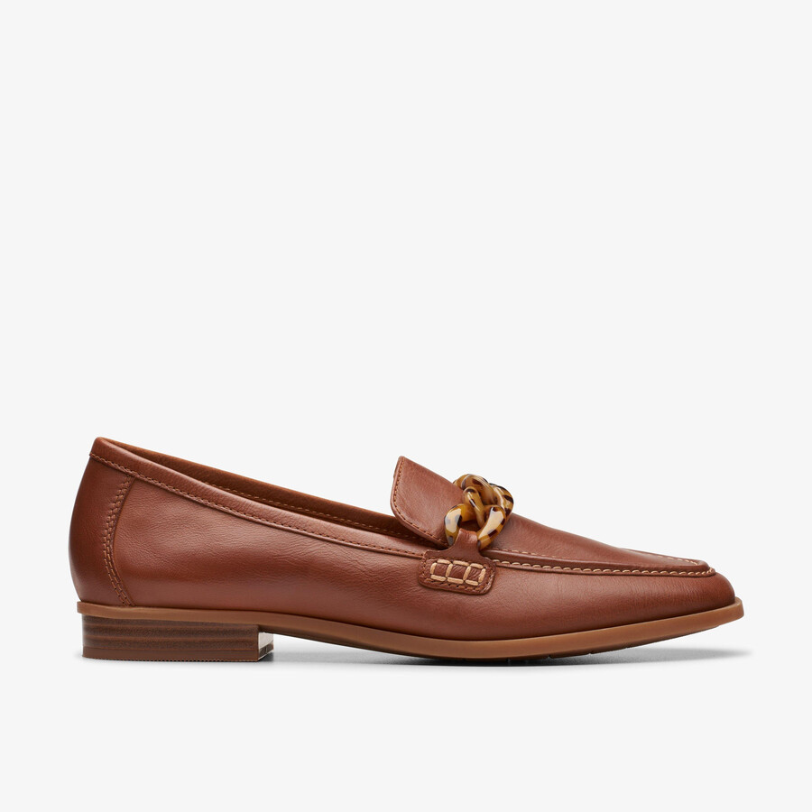 sarafyna iris loafer - bruin leer