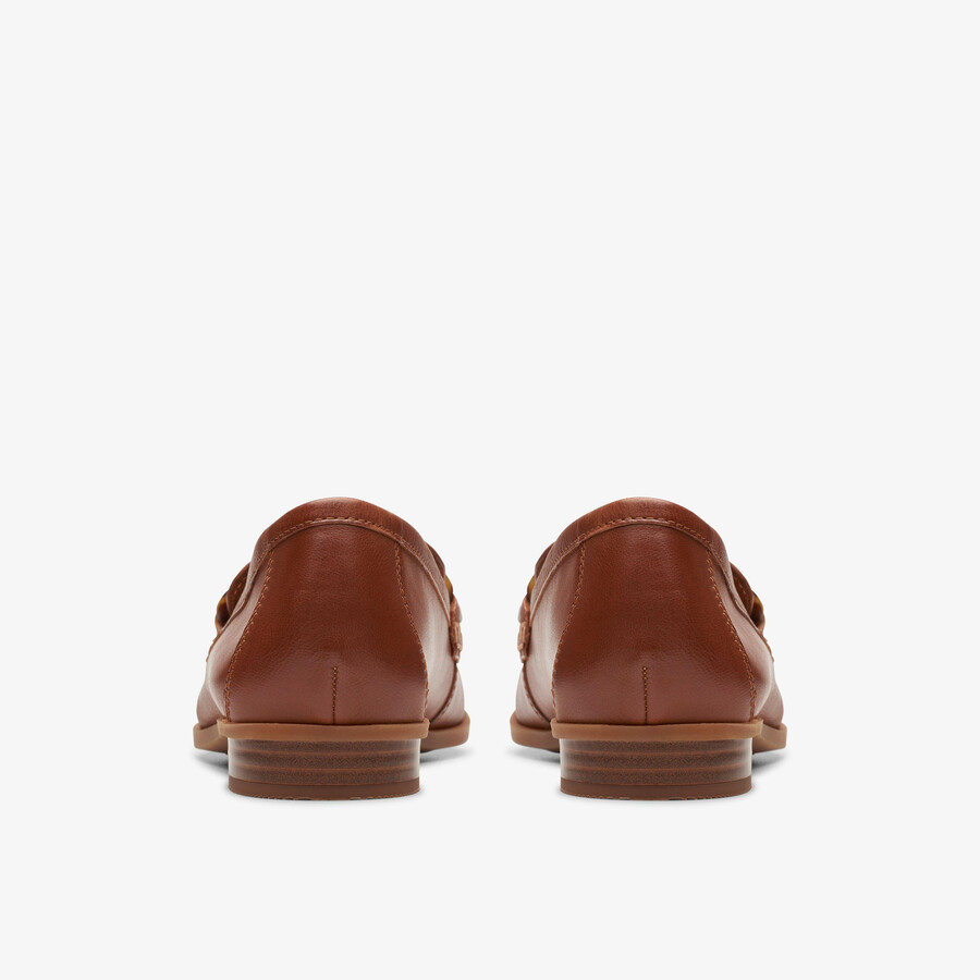 sarafyna iris loafer - bruin leer