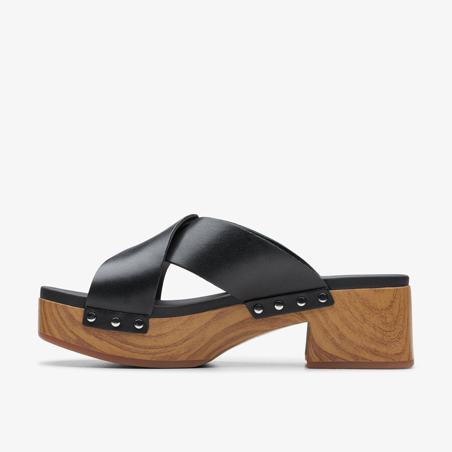 sivanne walk - zwart leer