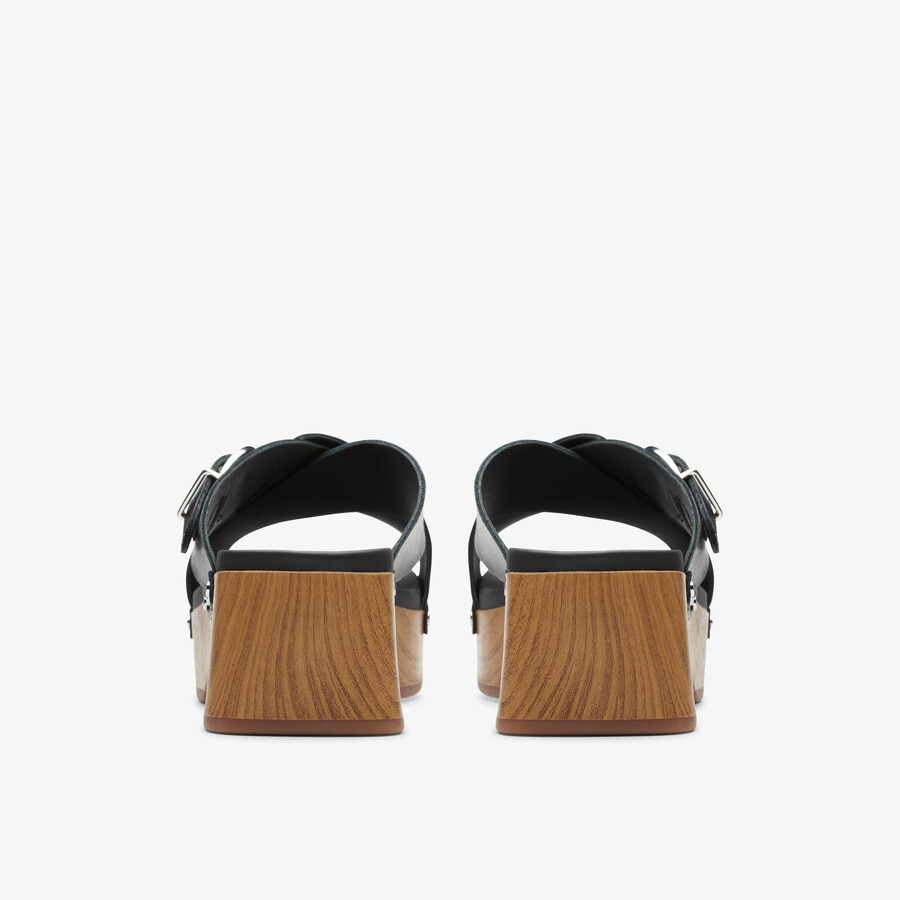 sivanne walk - zwart leer