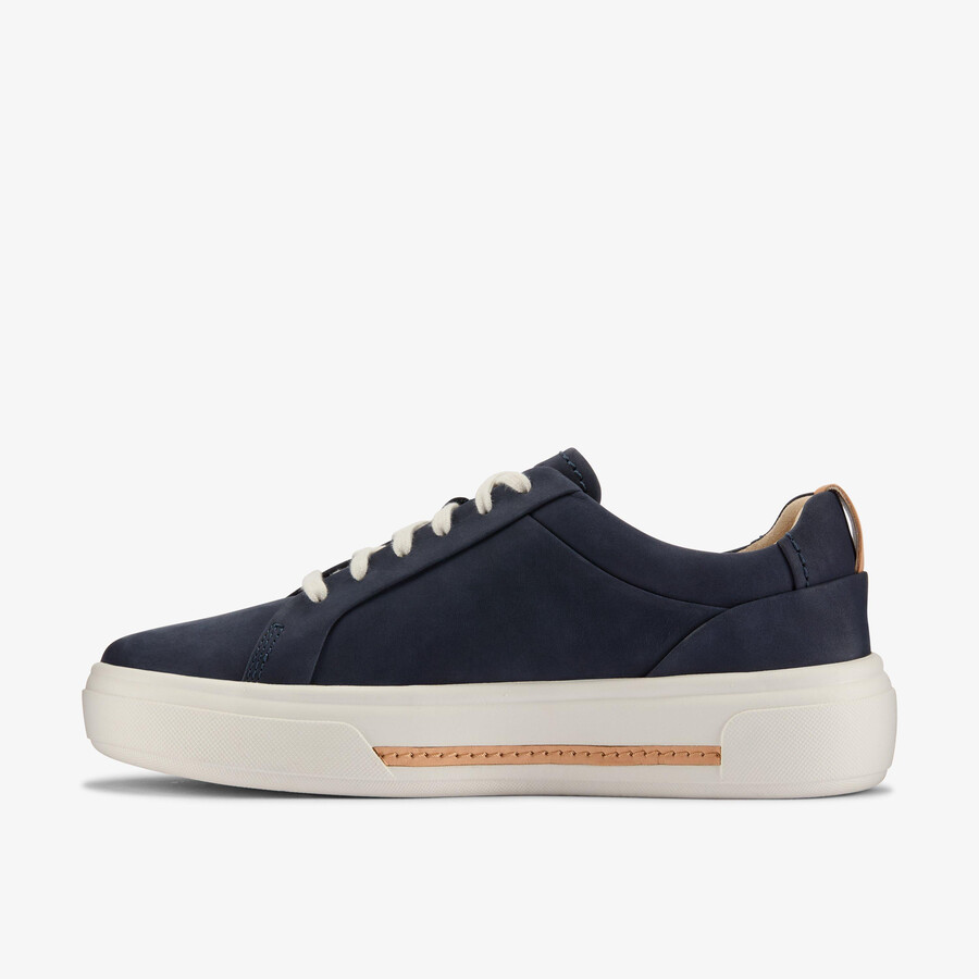 hollyhock walk - marineblauwe nubuck