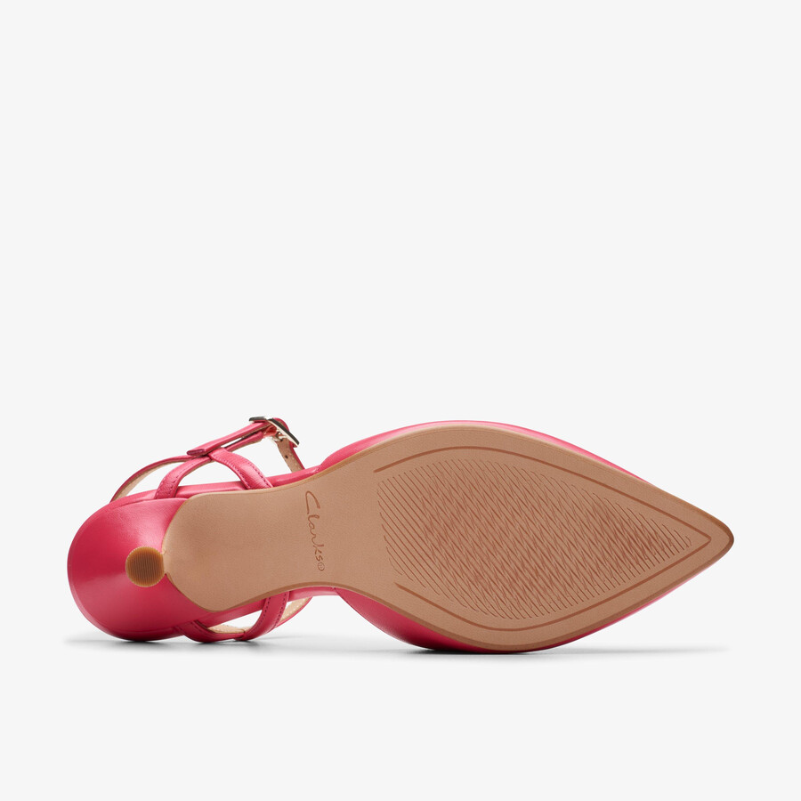 violet 55 bandje - felroze leer