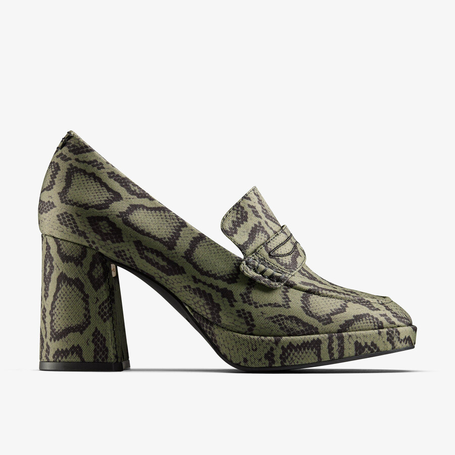 martine rose loafer 2 - groen textiel