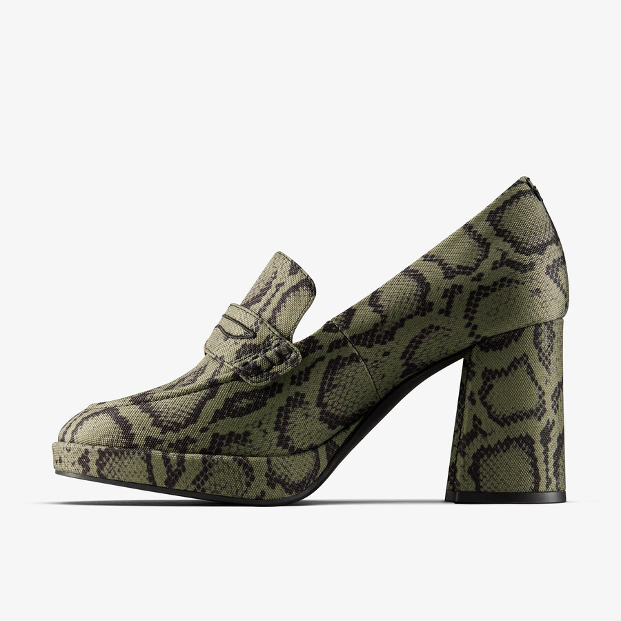 martine rose loafer 2 - groen textiel