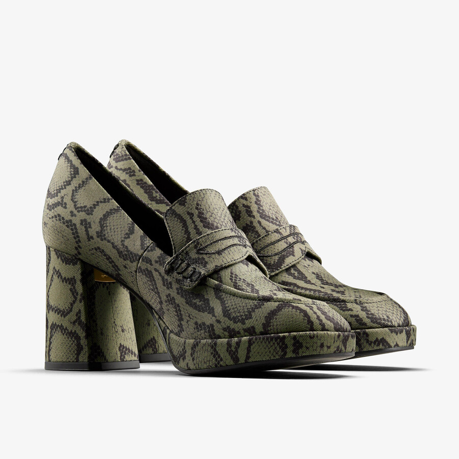martine rose loafer 2 - groen textiel