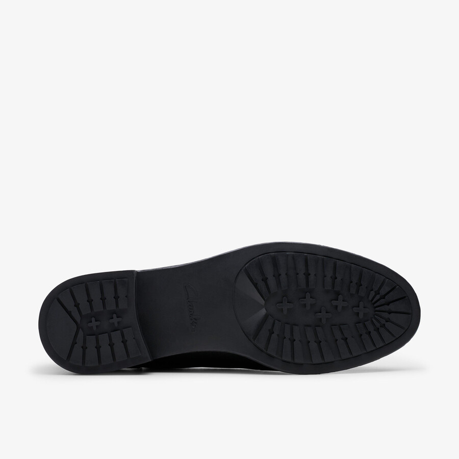 havisham edge loafer - zwart leer