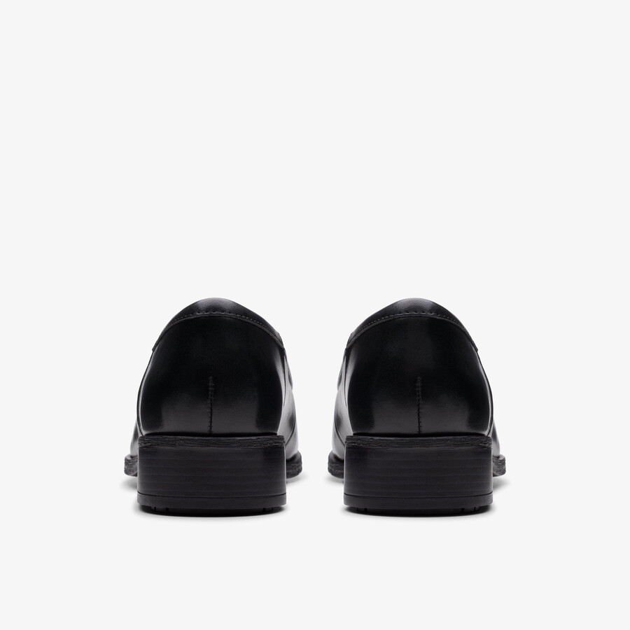 havisham edge loafer - zwart leer