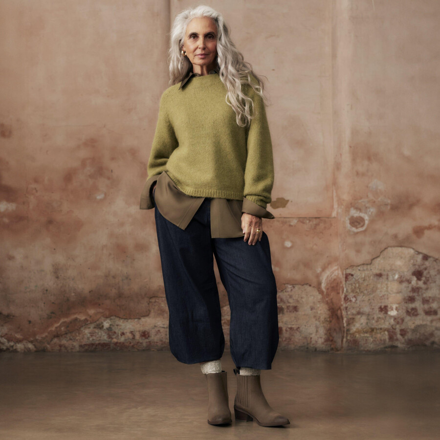 morzine top enkelboot - mole grey suede
