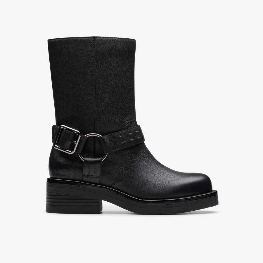 rebelle up - zwart leer