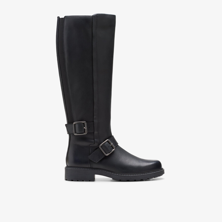 orinoco2 tall - zwart leer
