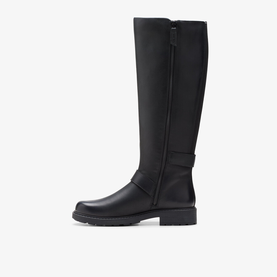 orinoco2 tall - zwart leer
