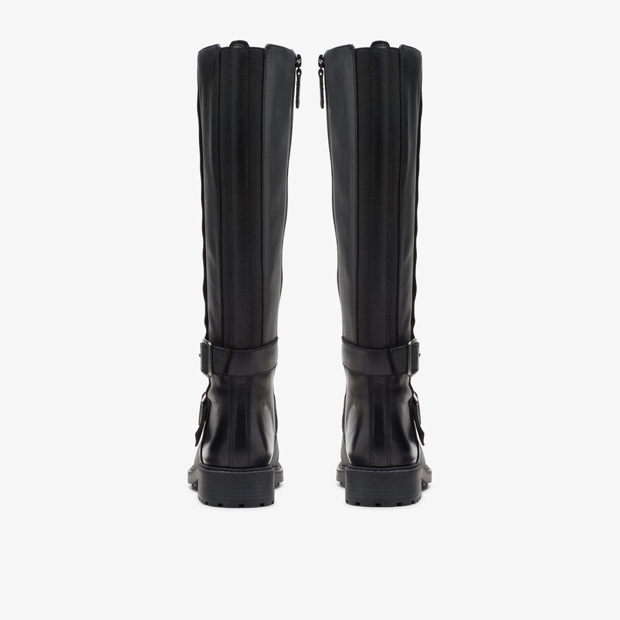 orinoco2 tall - zwart leer