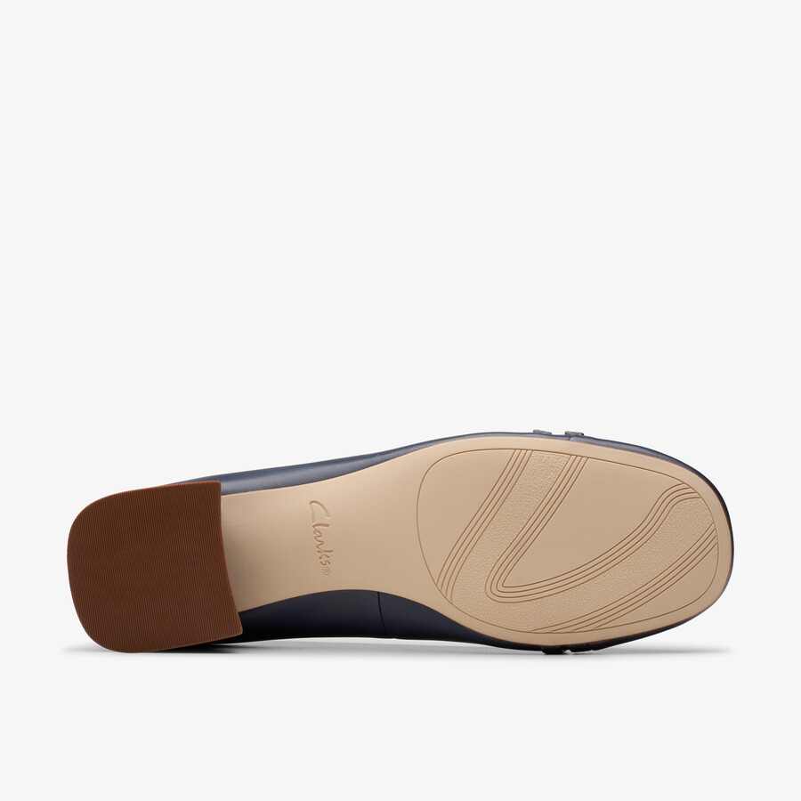 daiss 30 court - marineblauw leer