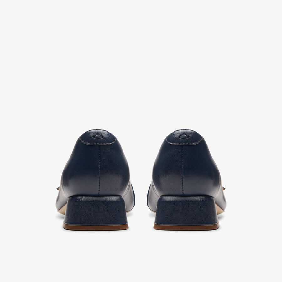 daiss 30 court - marineblauw leer
