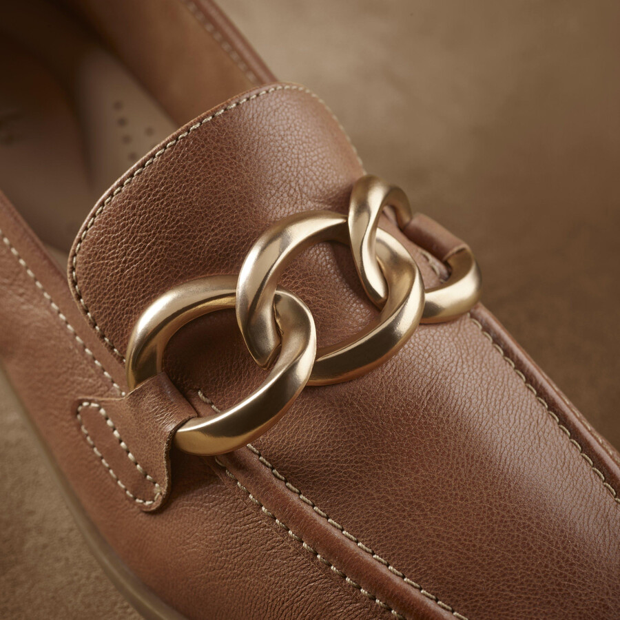 sarafyna iris loafer - bruin leer