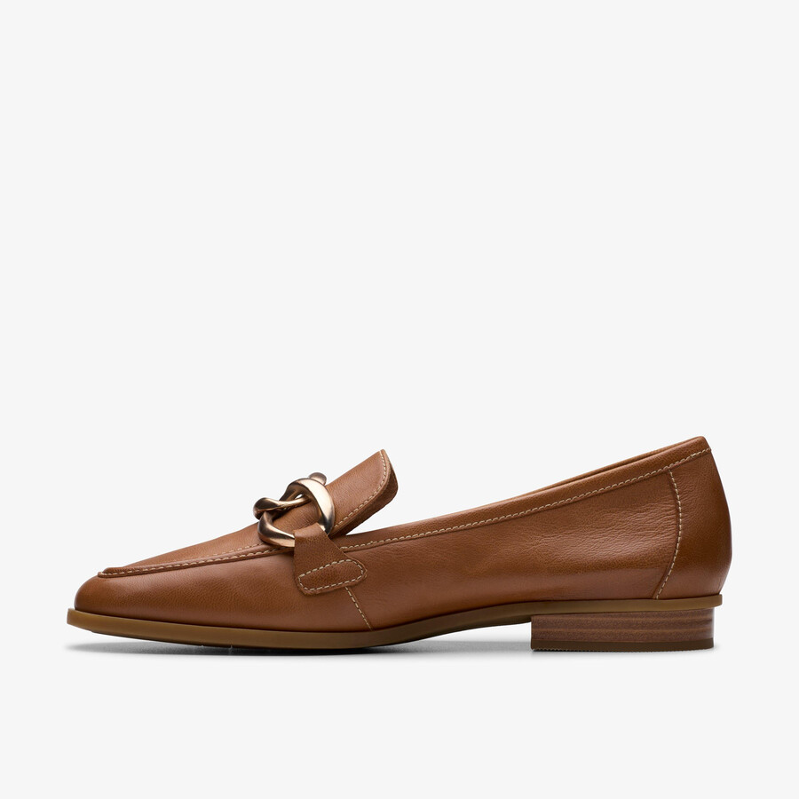 sarafyna iris loafer - bruin leer