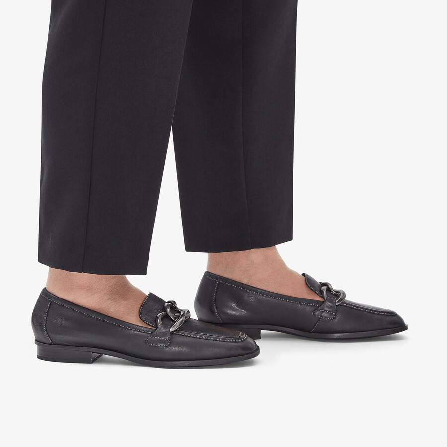 sarafyna iris loafer - zwart zacht