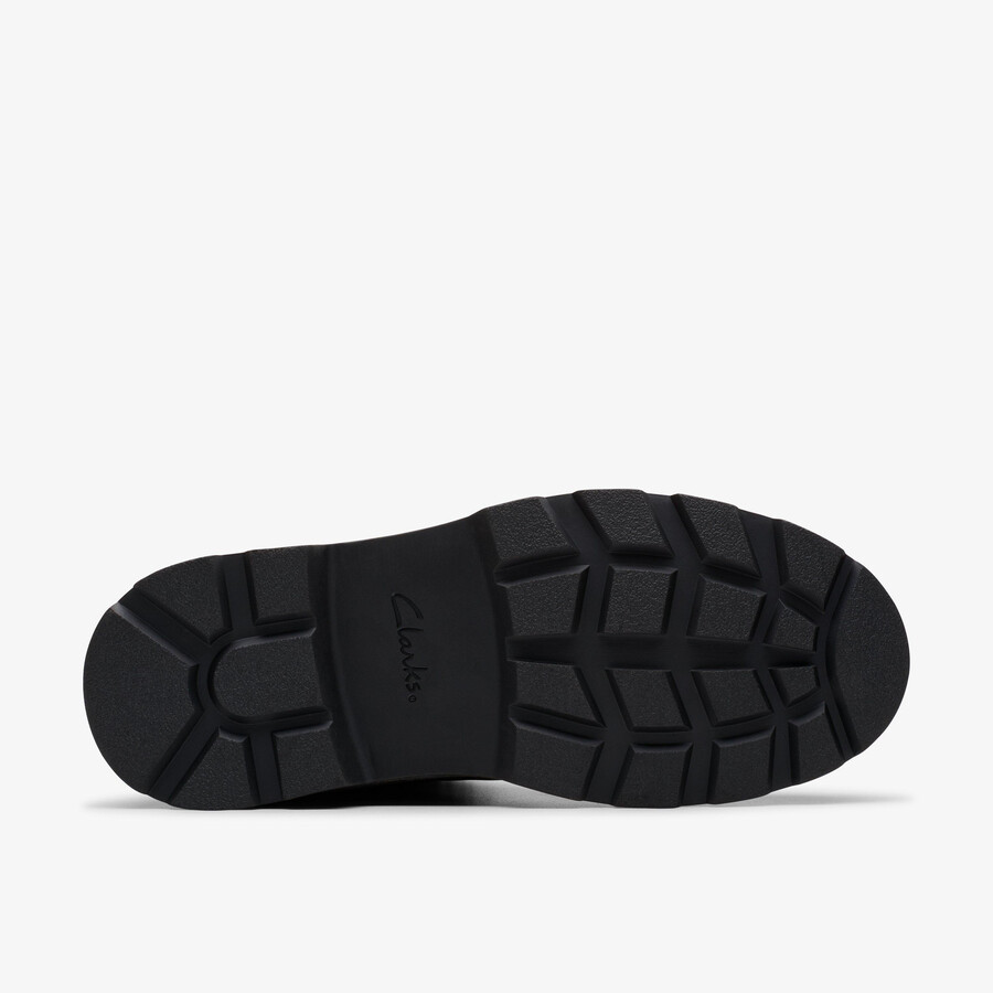 hencroft madi waterproof - zwart warmgevoerd leer