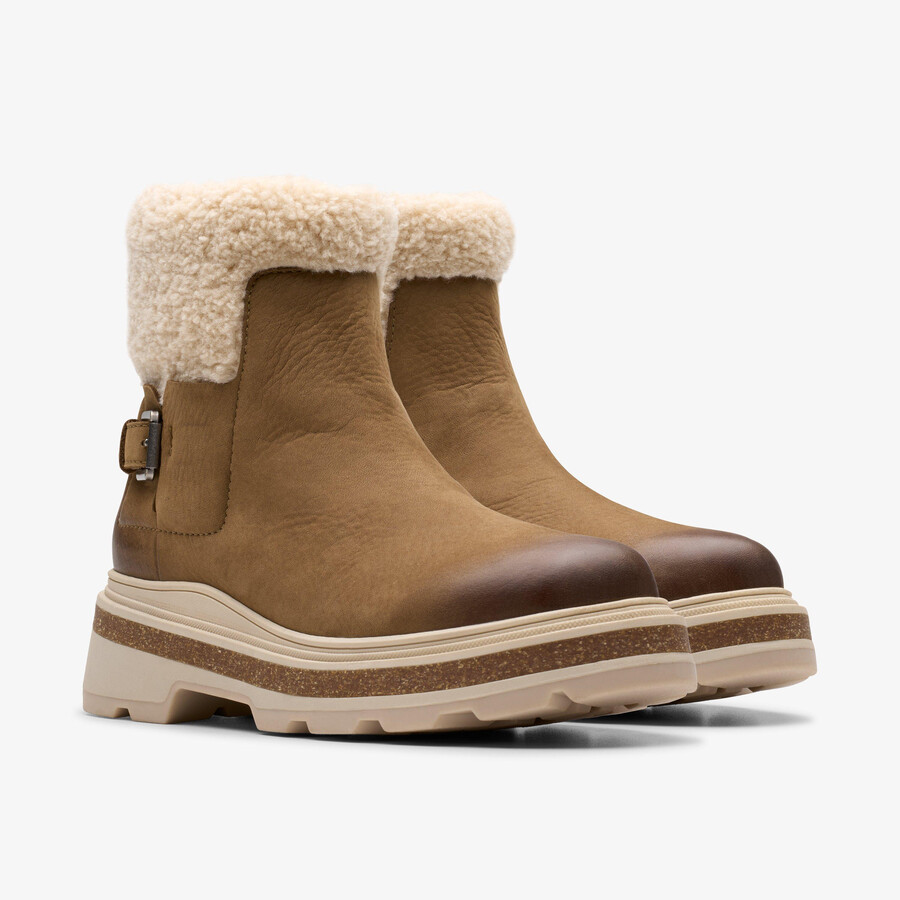 hencroft madi waterproof - donker zand warmgevoerd