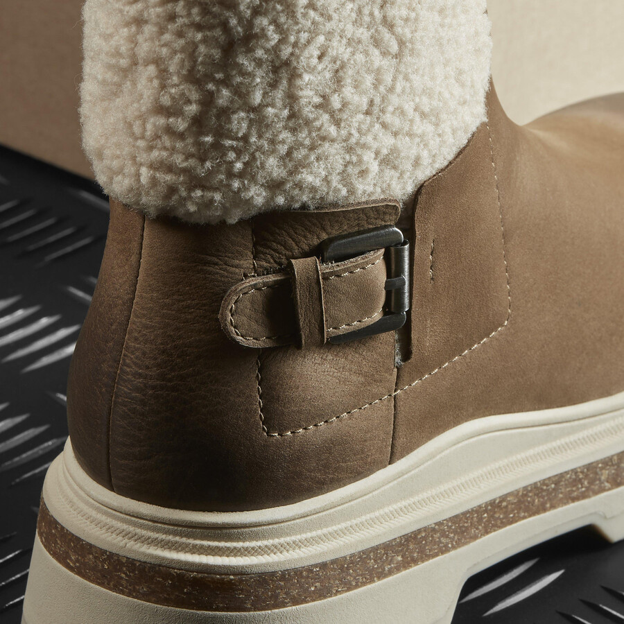 hencroft madi waterproof - donker zand warmgevoerd