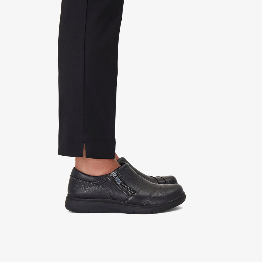 certina pure - zwart leer