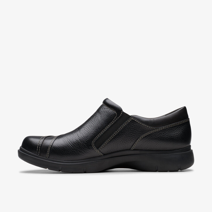 certina pure - zwart leer