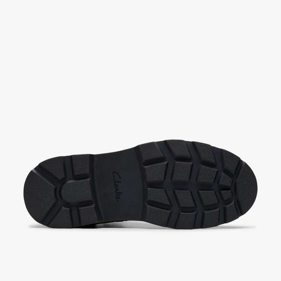 hencroft step waterproof - zwart leer