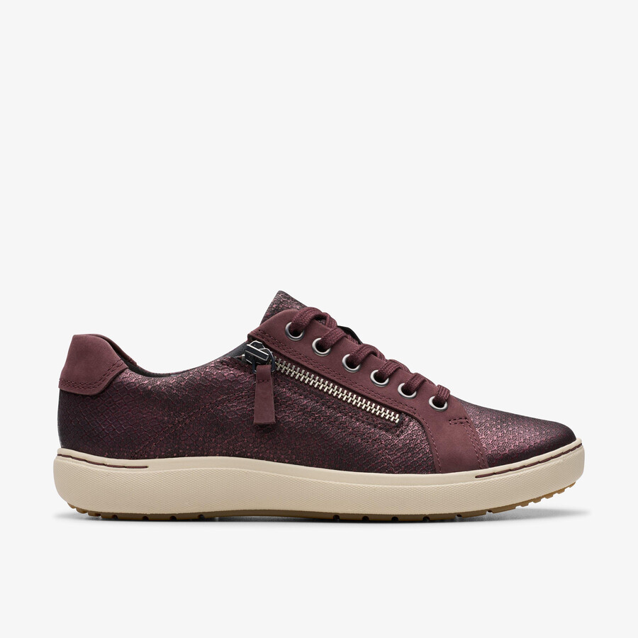 nalle lace - leer met wijnrode accenten