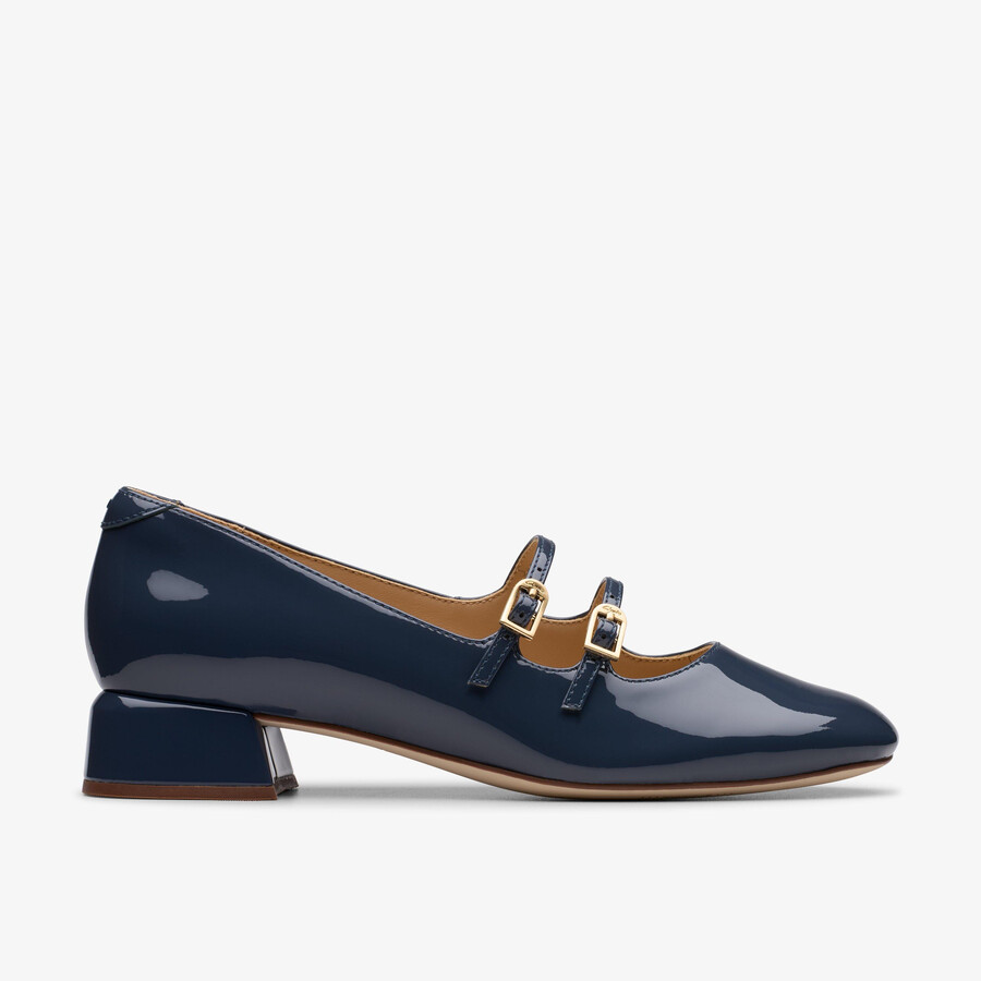 daiss 30 shine - marineblauw lakleer