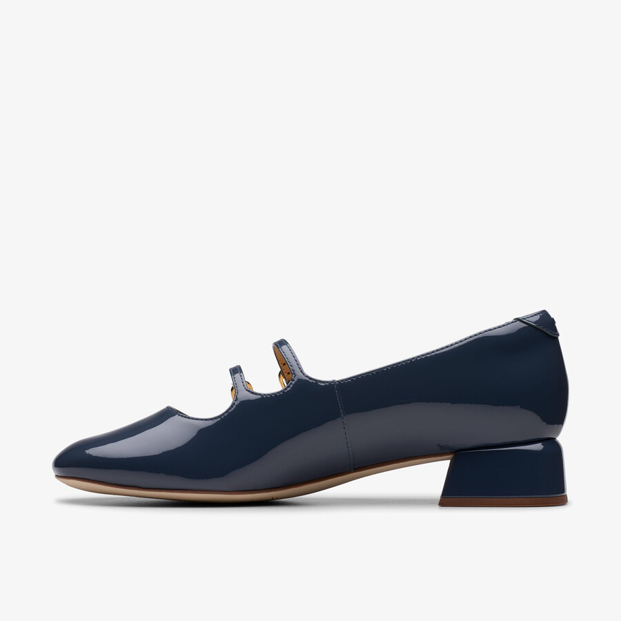 daiss 30 shine - marineblauw lakleer