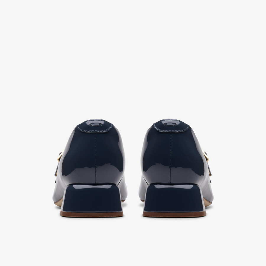 daiss 30 shine - marineblauw lakleer