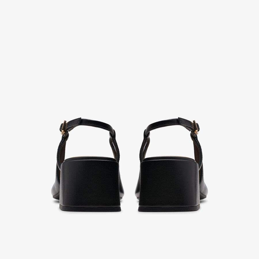 nyta 45 sling - zwart gecombineerd leer