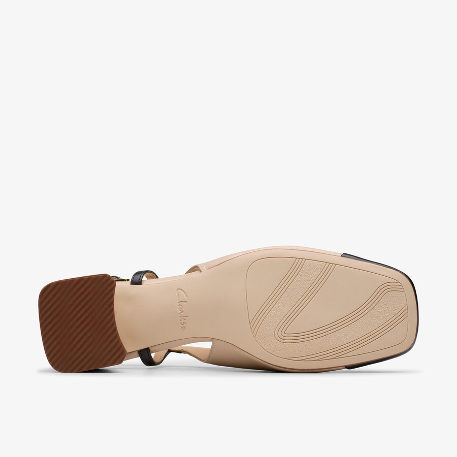 nyta 45 sling - zandkleurige combinatie van leer