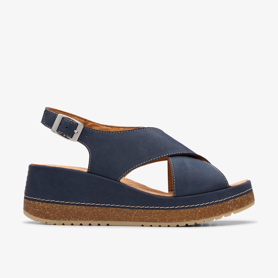 kassanda step - marineblauwe nubuck