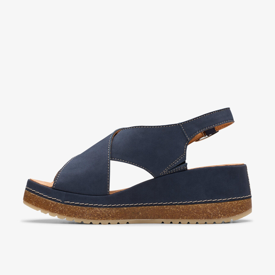 kassanda step - marineblauwe nubuck
