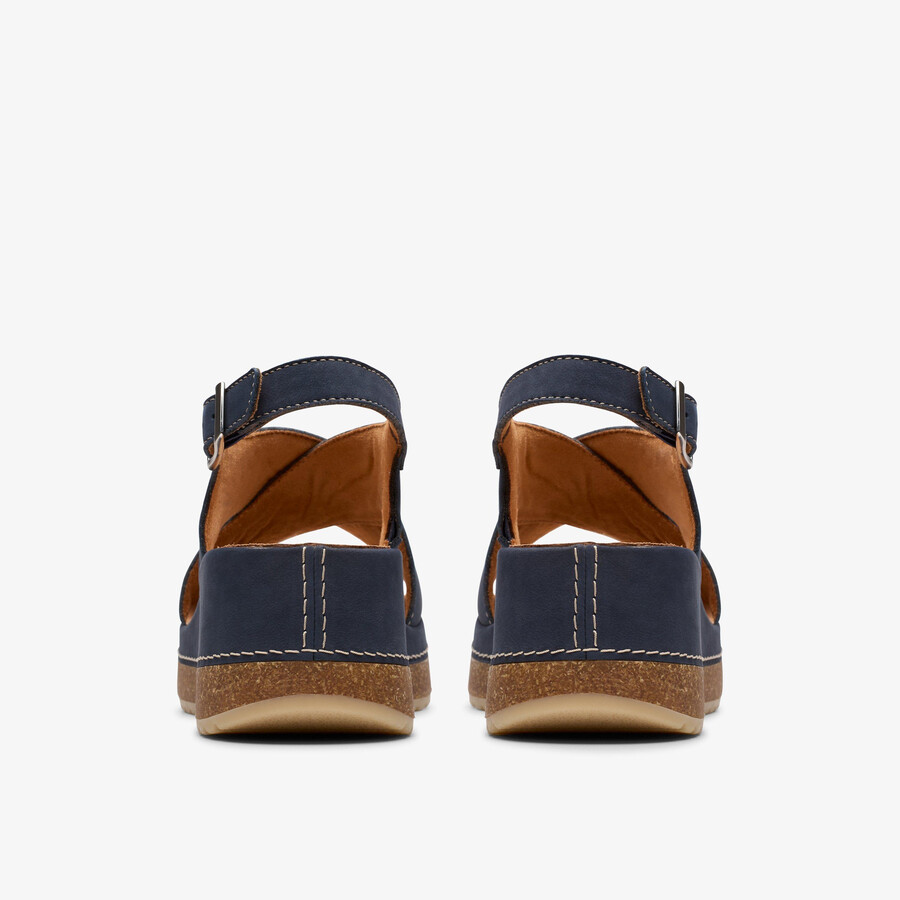 kassanda step - marineblauwe nubuck