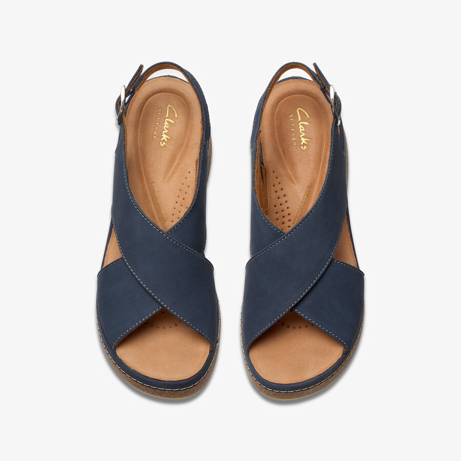kassanda step - marineblauwe nubuck