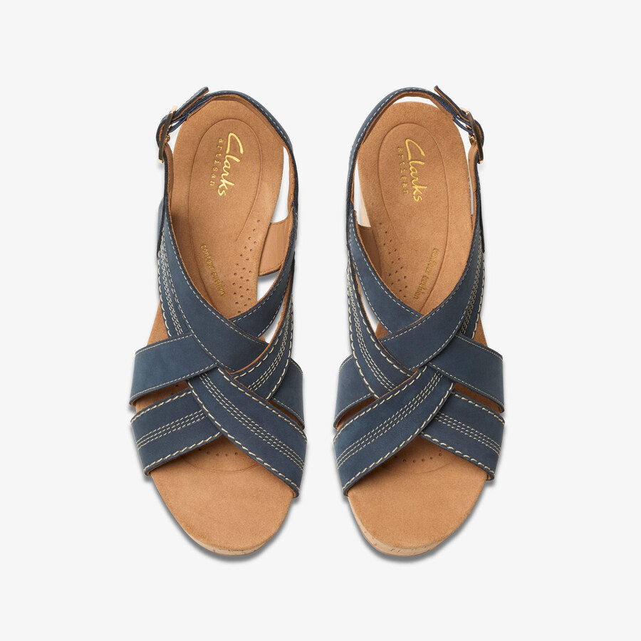 sabina sling - marineblauw nubuck